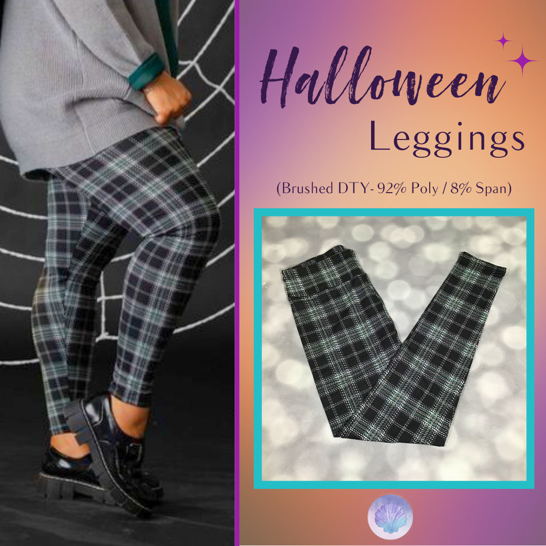 LuLaRoe Halloween 2025 - Leggings - Midnight Plaid