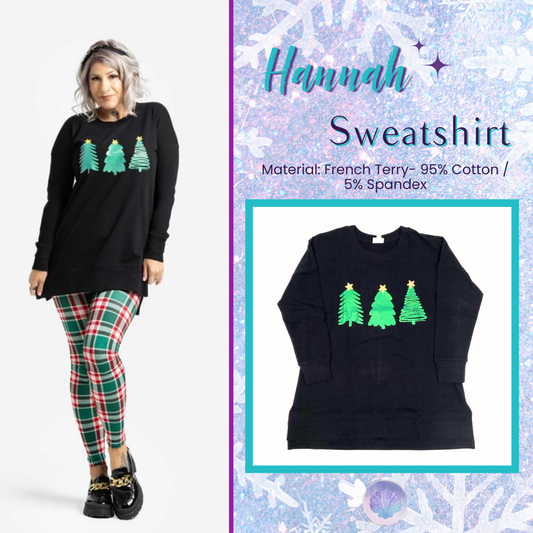LuLaRoe Holiday Hannah - Starry Evergreens