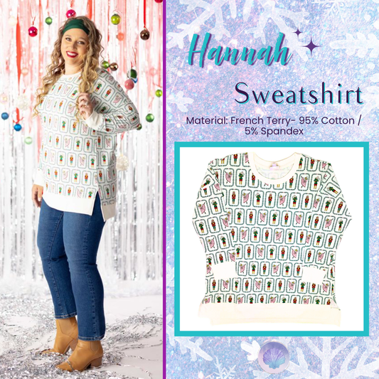 LuLaRoe Holiday Hannah - Sugar Plum Postage