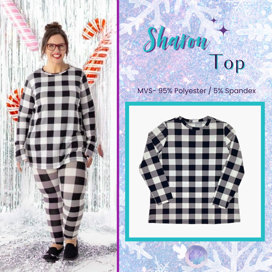 LuLaRoe Holiday Sharon - Buffalo Check
