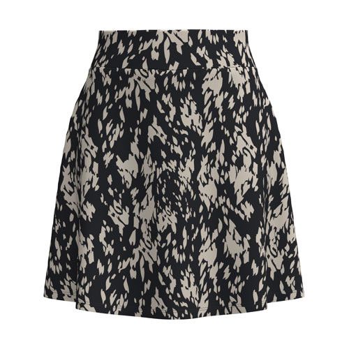 LuLaRoe Eileen Skort - Black & Ivory Abstract Print