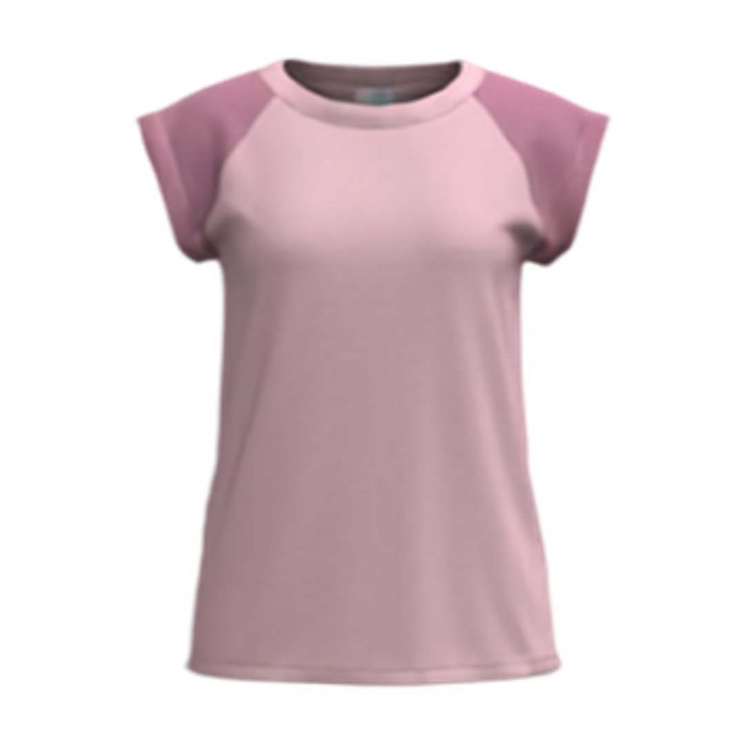 LuLaRoe Ashley Raglan T - Dusty Rose Blush