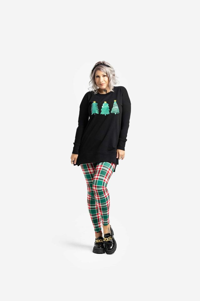 LuLaRoe Holiday Hannah - Starry Evergreens