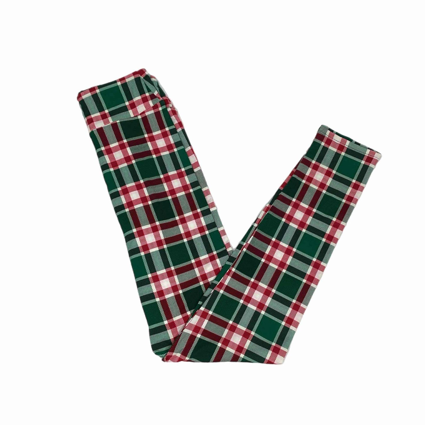 LuLaRoe Holiday Leggings - Classic Christmas Plaid