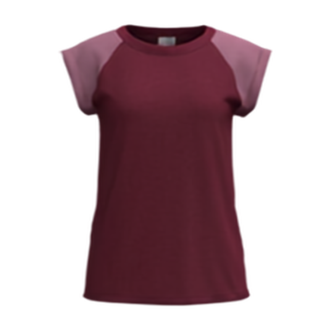 LuLaRoe Ashley Raglan T - Berry Blossom