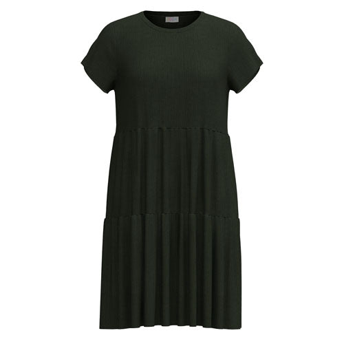 Dark Olive dress on white background