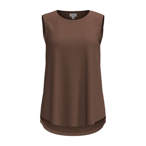 LuLaRoe Cocoa Sleeveless Top - Solid Espresso Brown