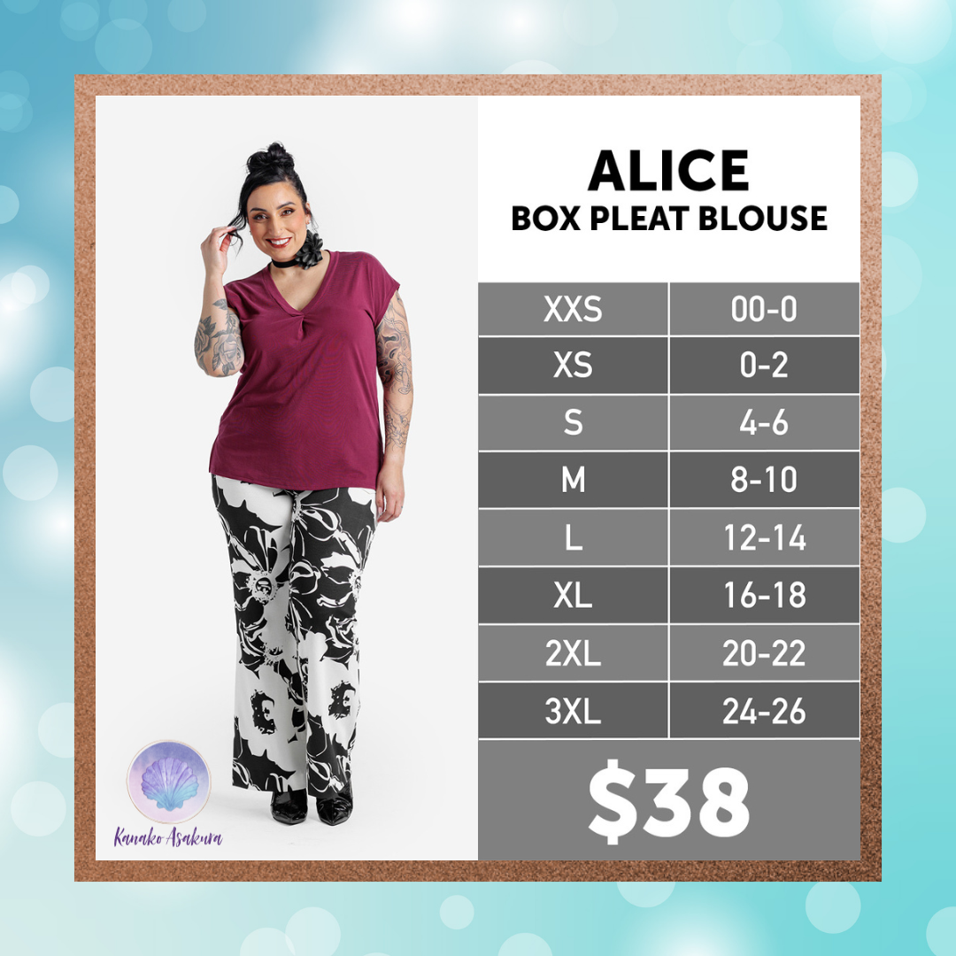 Alice - Maroon Wash
