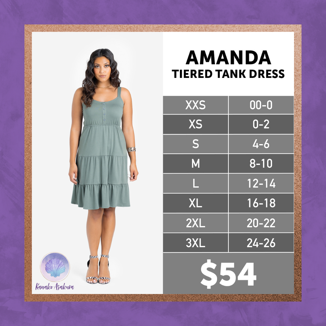 LuLaRoe Amanda Dress – Solid Black
