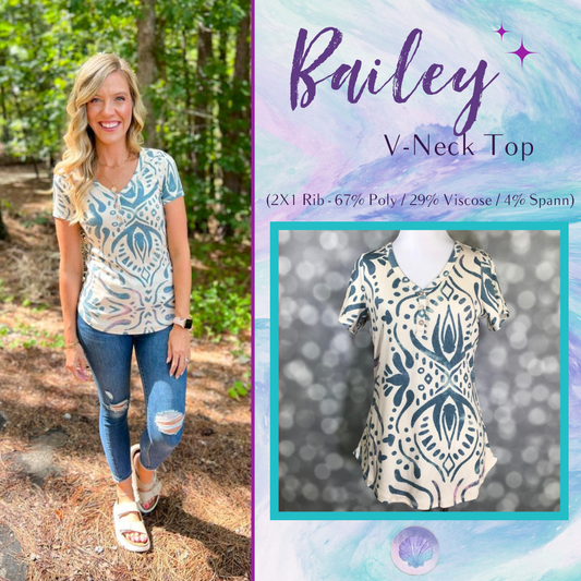 LuLaRoe Bailey - Azure Medallion
