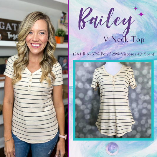 LuLaRoe Bailey - Coastal Stripe