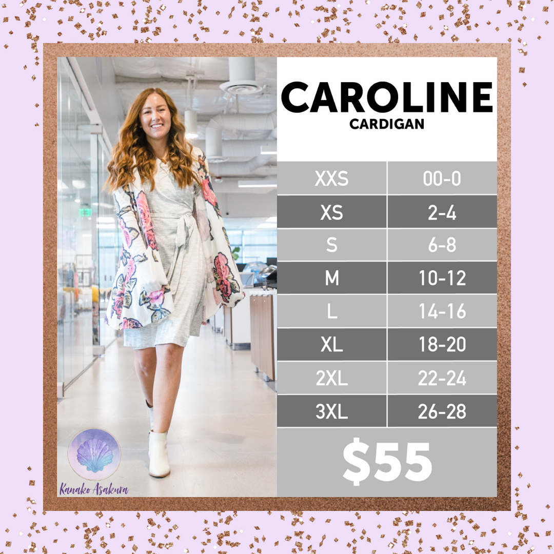 LuLaRoe LuLaRoe Caroline Cardigan - Crimson Classic Stripe