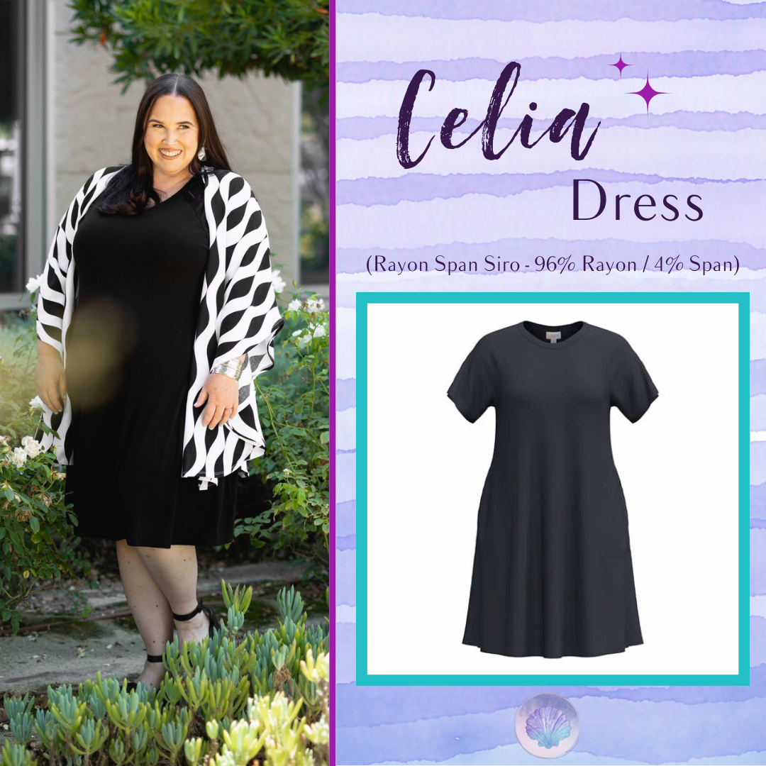LuLaRoe LuLaRoe Celia Dress - Solid Black