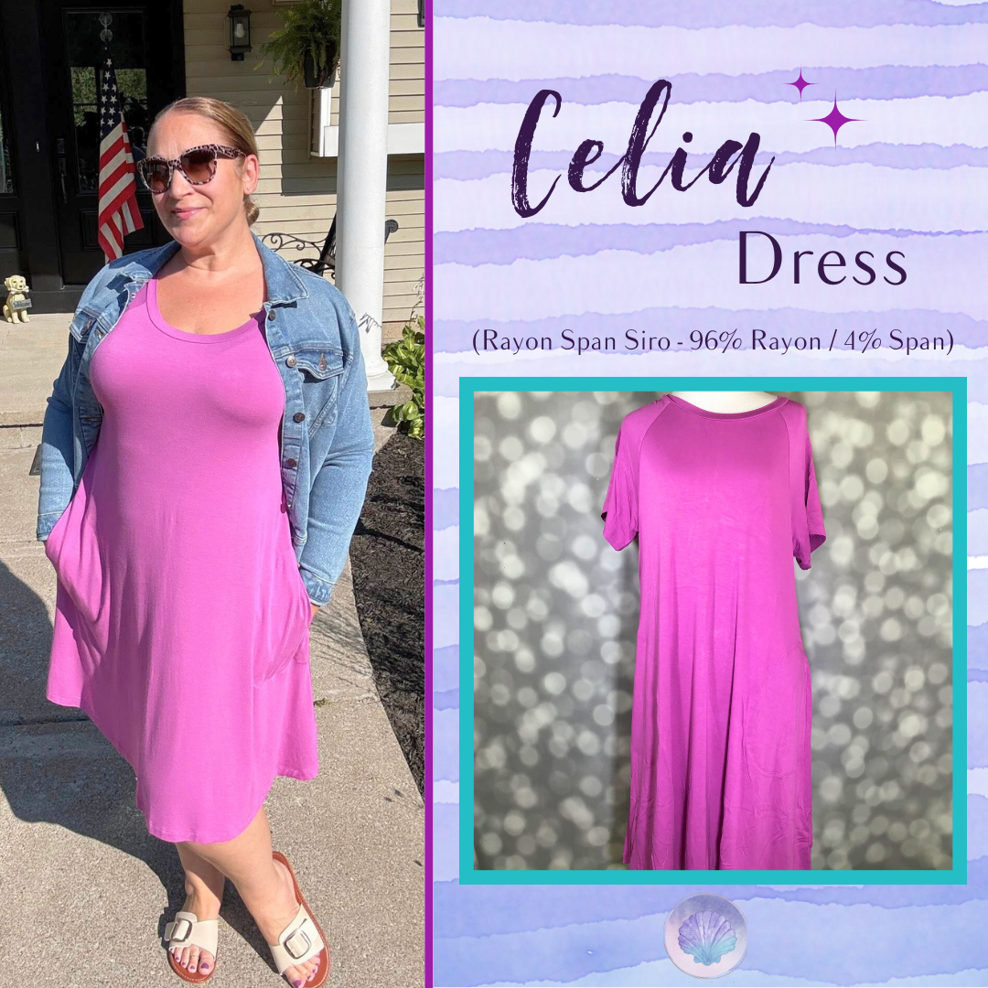 LuLaRoe Celia Dress - Solid Orchid