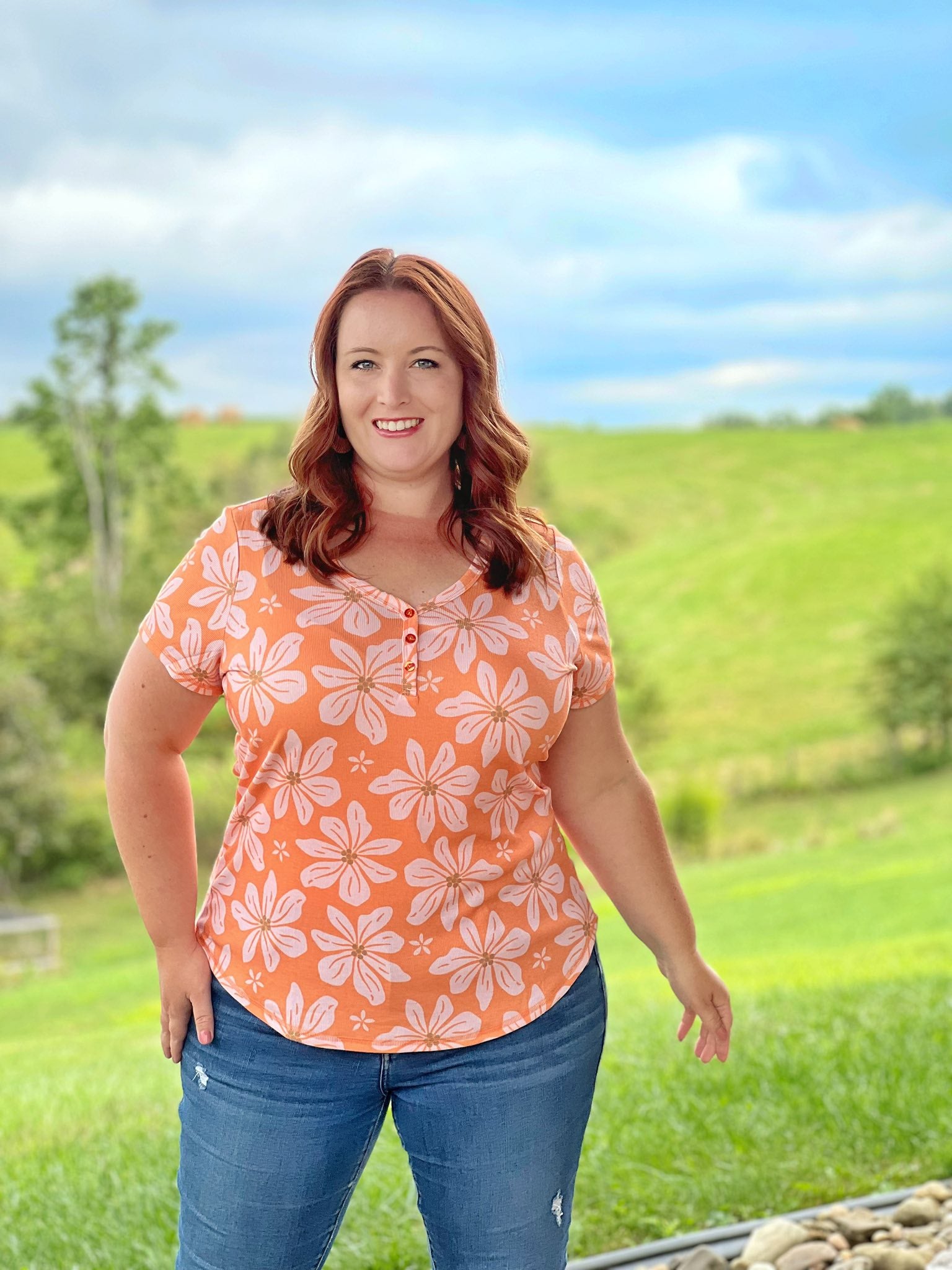 LuLaRoe Bailey - Citrus Bloom