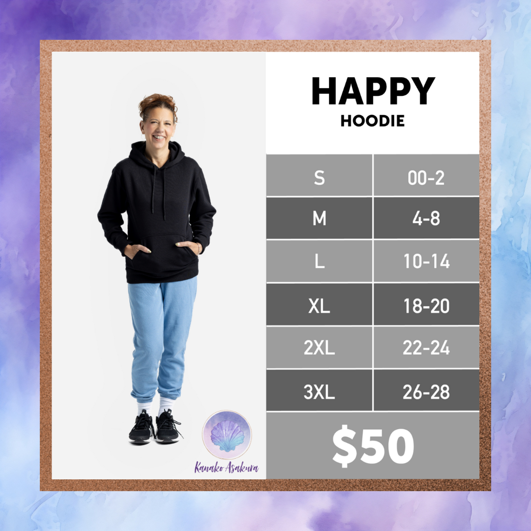 LuLaRoe Happy Hoodie - Solid Black