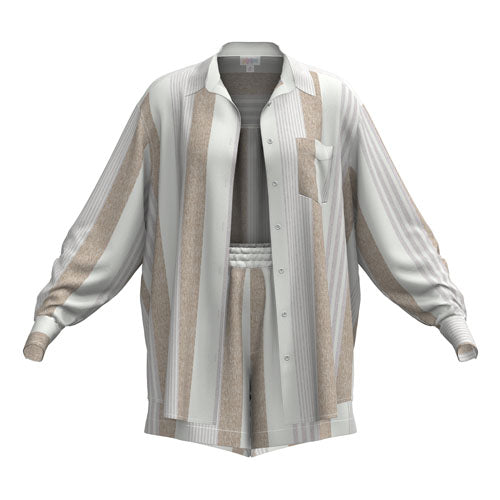 LuLaRoe Polly Set - Natural Cabana Stripe