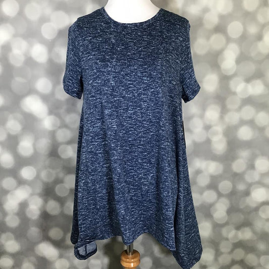 LuLaRoe Melissa - Navy Heathered Breeze