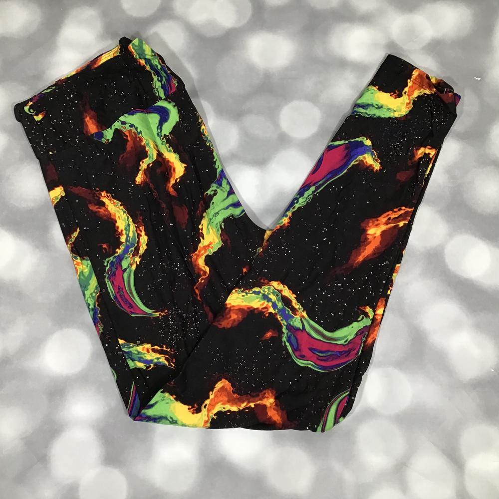 Single Print - Leggings - Cosmic Flames