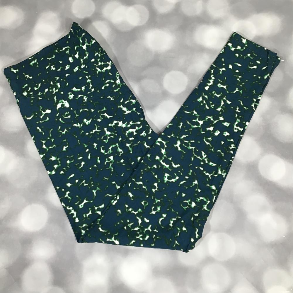 LuLaRoe Single Print - Leggings - Emerald Stream