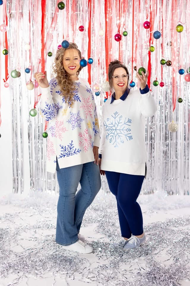 LuLaRoe Holiday Leggings - Solid Blue Winter Classic