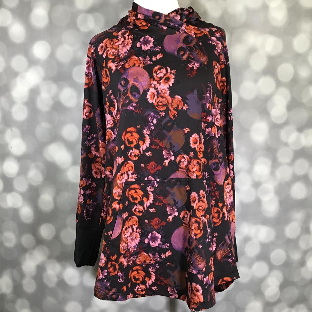 LuLaRoe Halloween 2025 - Amber Hoodie - Haunted Blooms