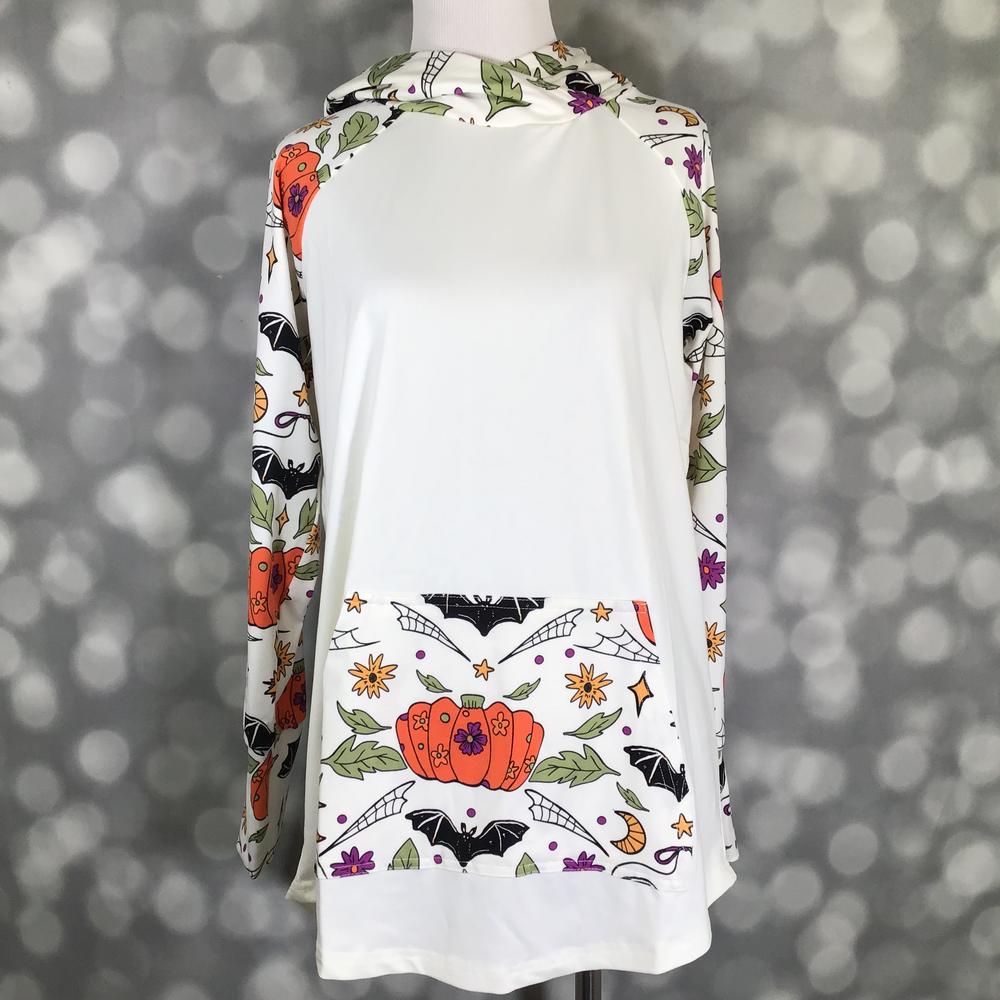 LuLaRoe Halloween 2025 - Amber Hoodie - Pumpkin Patch Magic