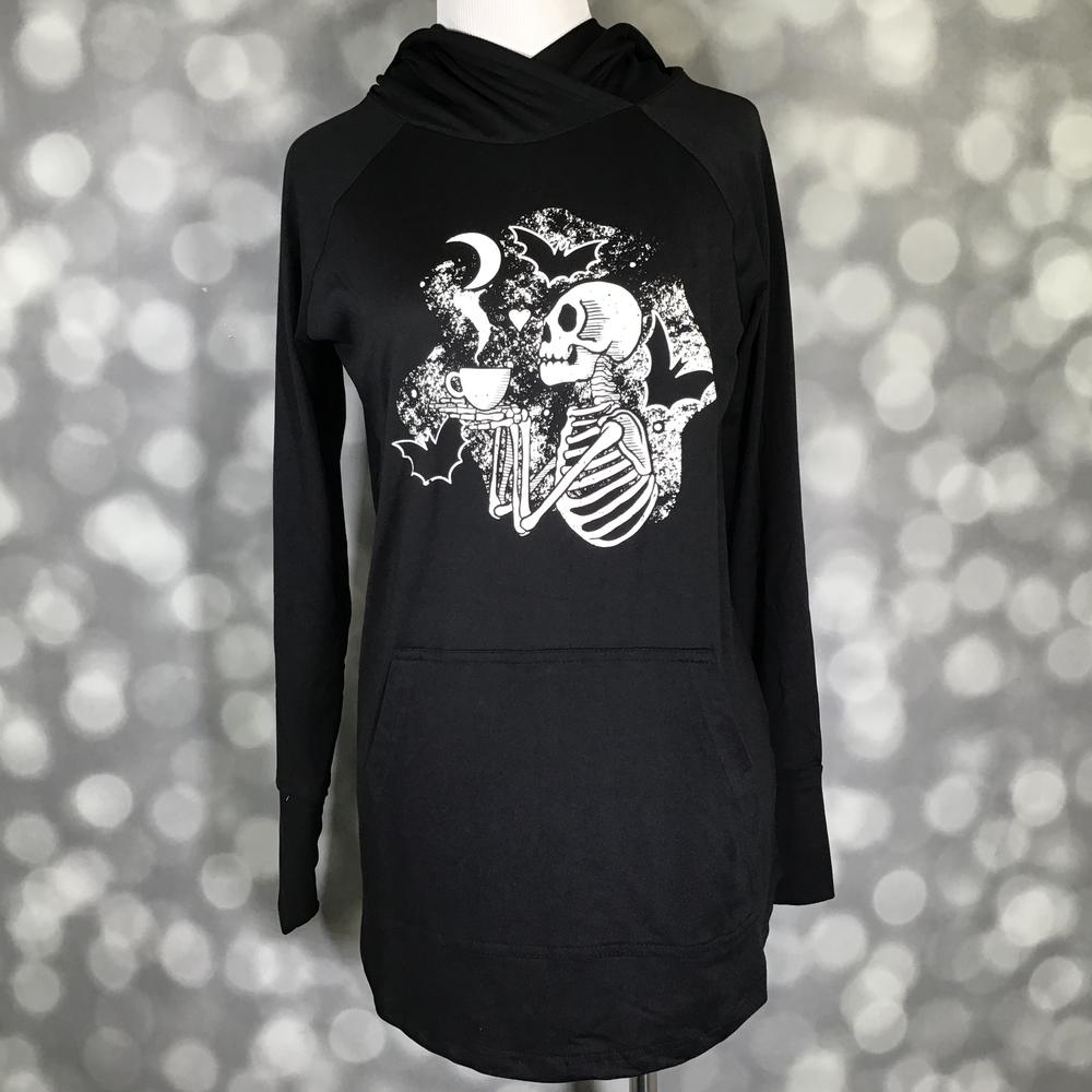 LuLaRoe Halloween 2025 - Amber Hoodie - Midnight Coffee Break