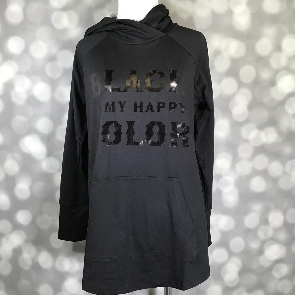 LuLaRoe Halloween 2025 - Amber Hoodie - Black is My Happy Color