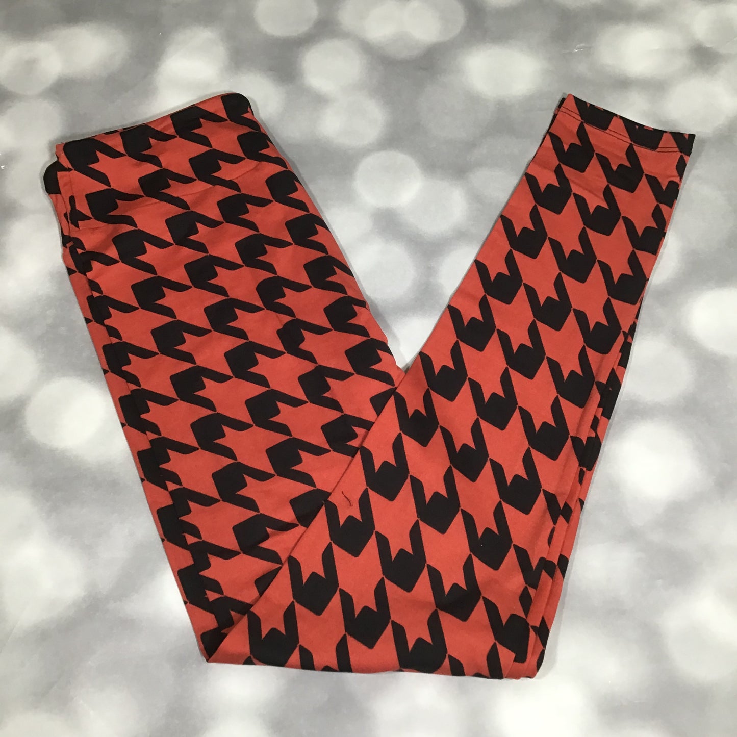 LuLaRoe Halloween 2025 - Leggings - Pumpkin Houndstooth