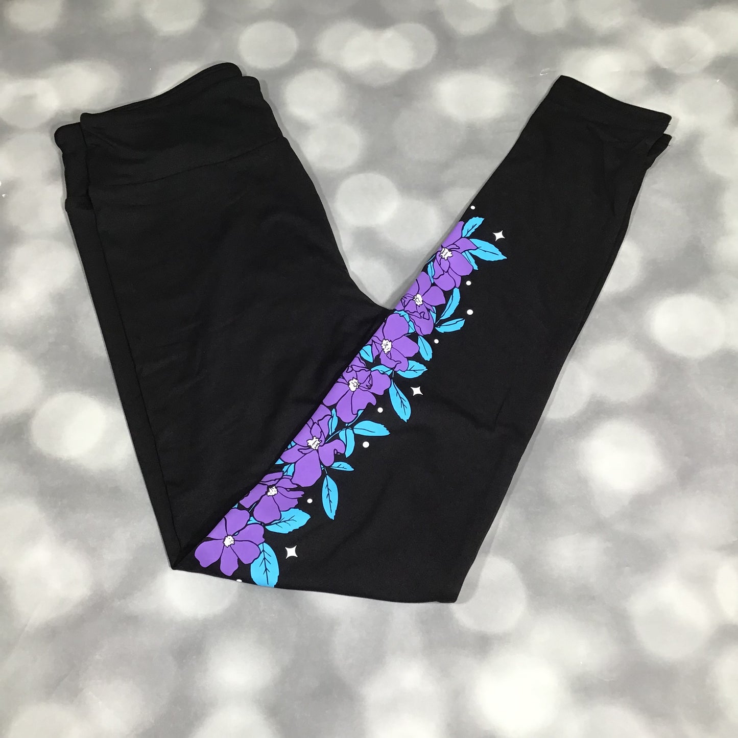 LuLaRoe Halloween 2025 - Leggings - Moonlit Blooms Floral