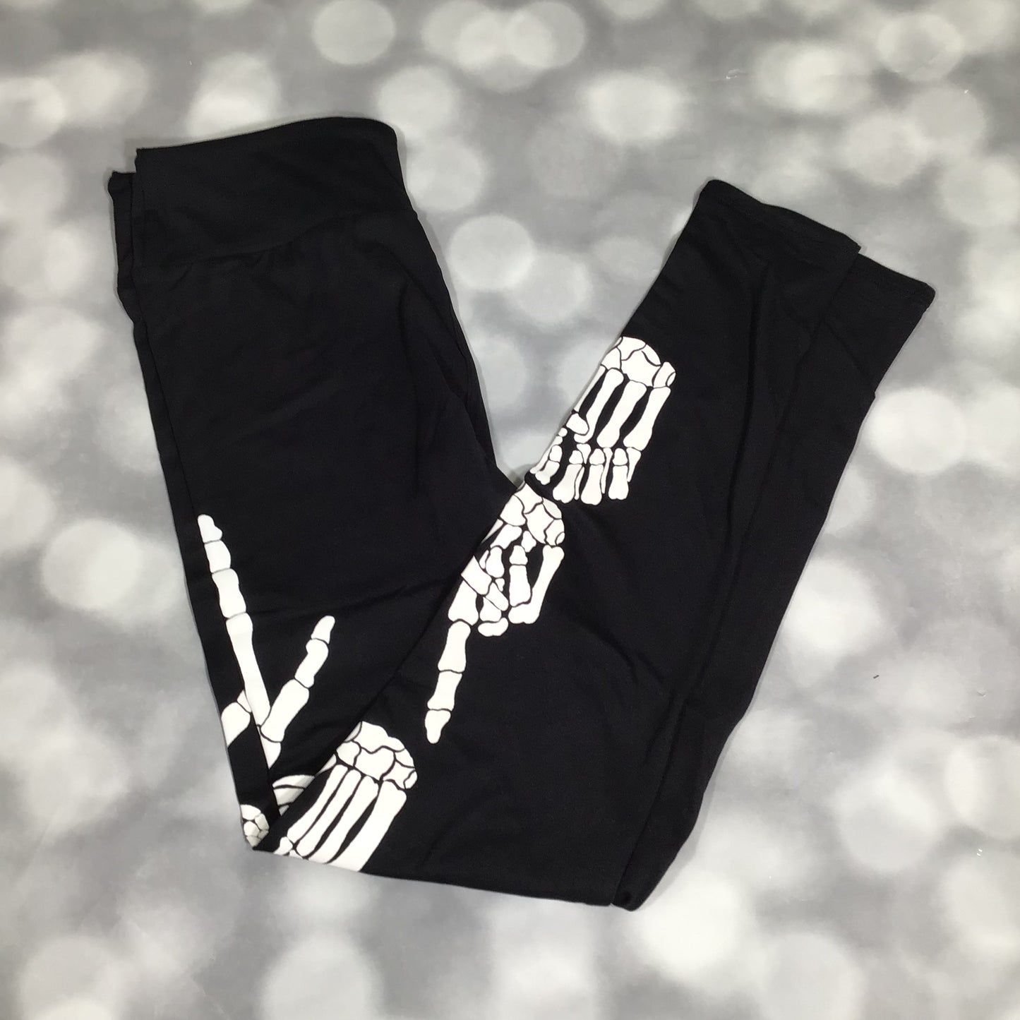 LuLaRoe Halloween 2025 - Leggings - Skeleton Love Sign