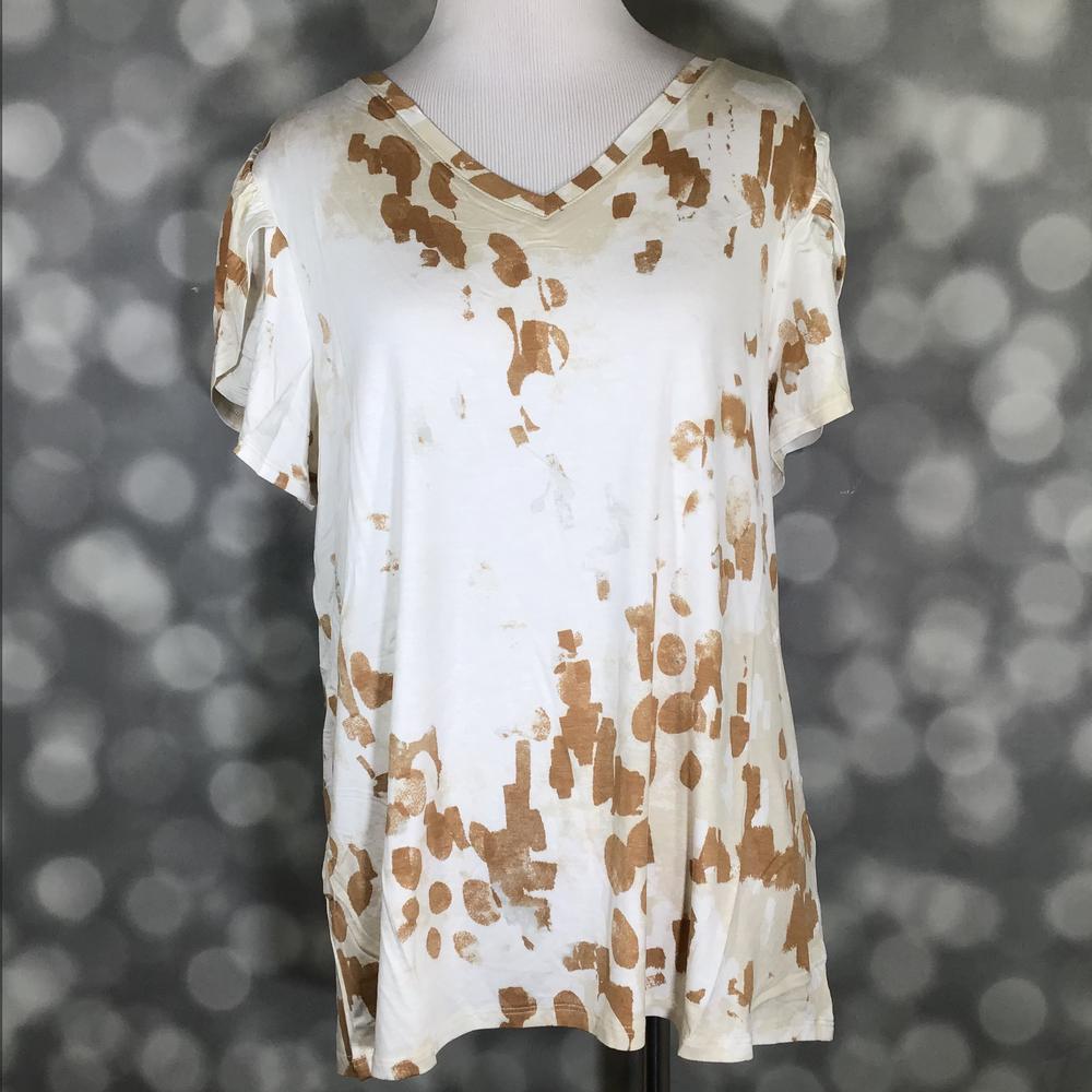 LuLaRoe Remi Top – Sandstone Splash