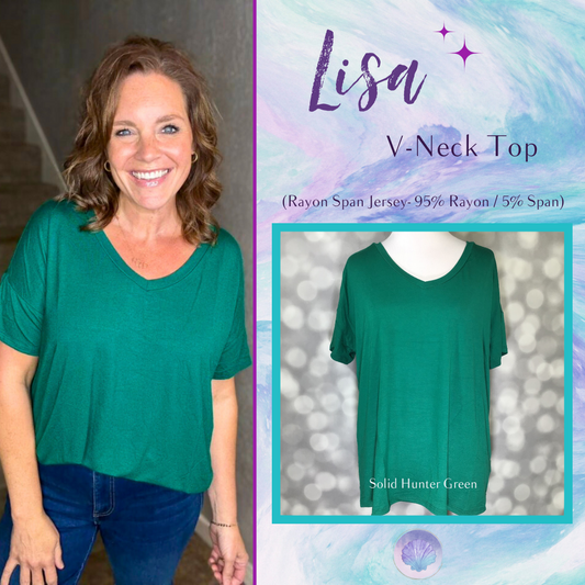 LuLaRoe Lisa - Solid Hunter Green-A