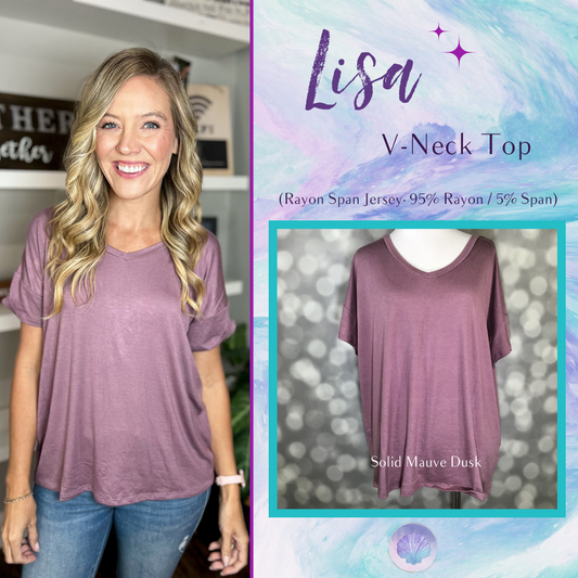 LuLaRoe Lisa - Solid Mauve Dusk H