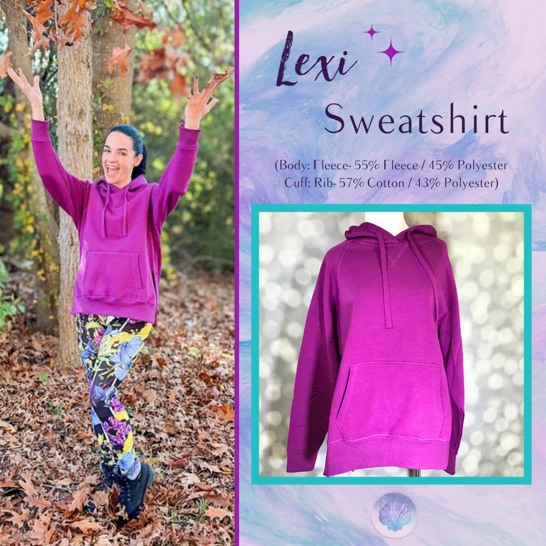LuLaRoe LuLaRoe Lexi Sweatshirt - Solid Berry Purple