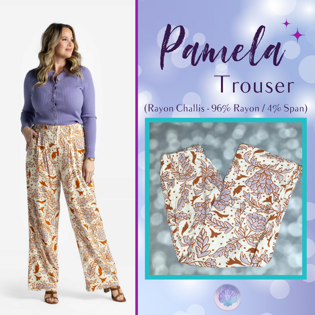 LuLaRoe LuLaRoe Pamela Trouser - Golden Meadow Sketch
