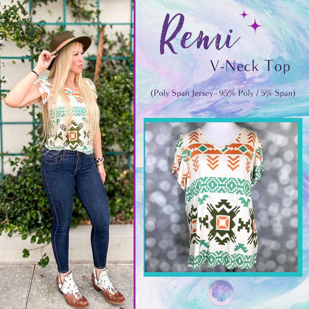 LuLaRoe Remi Top – Canyon Trails Aztec