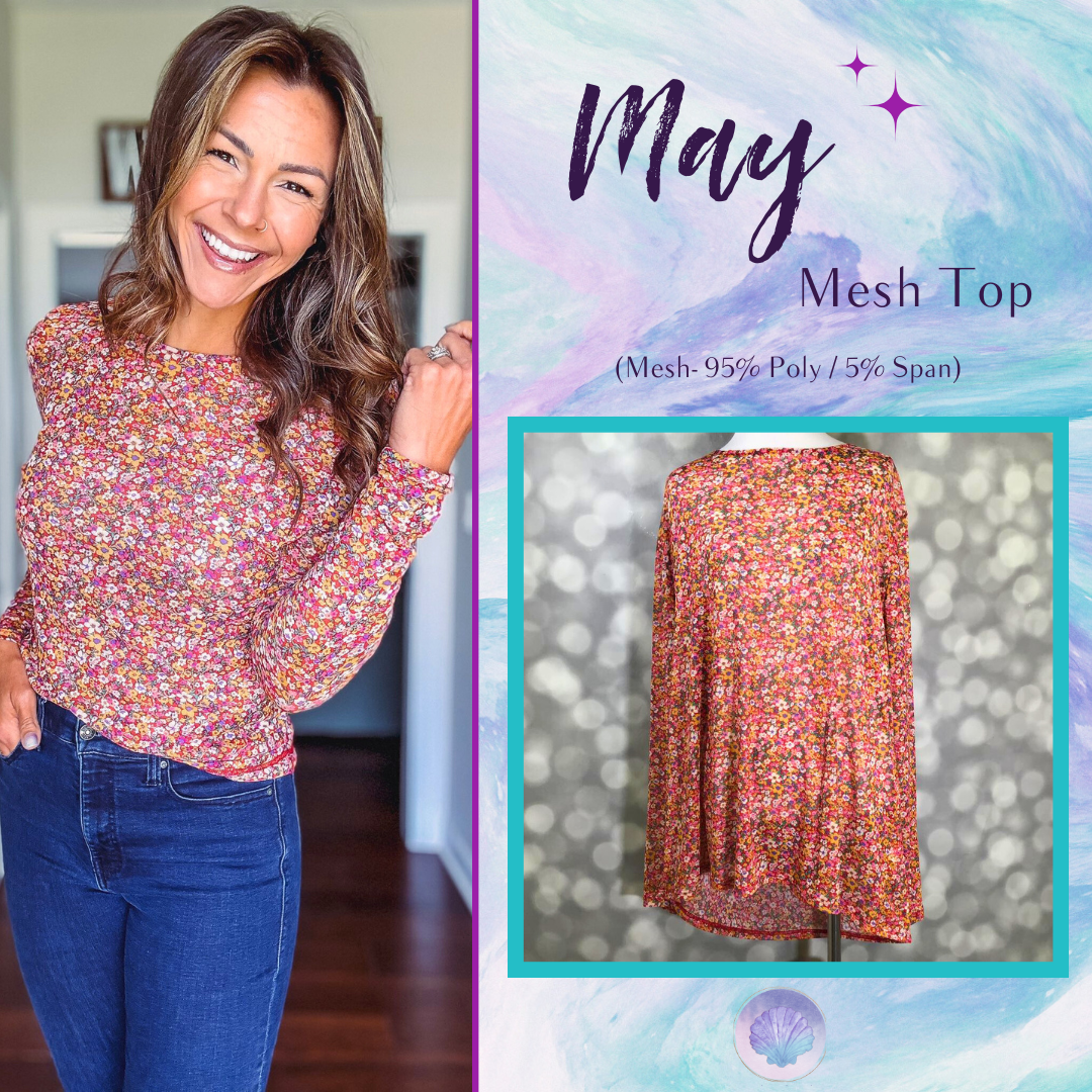 May - Red Ditsy Floral Print