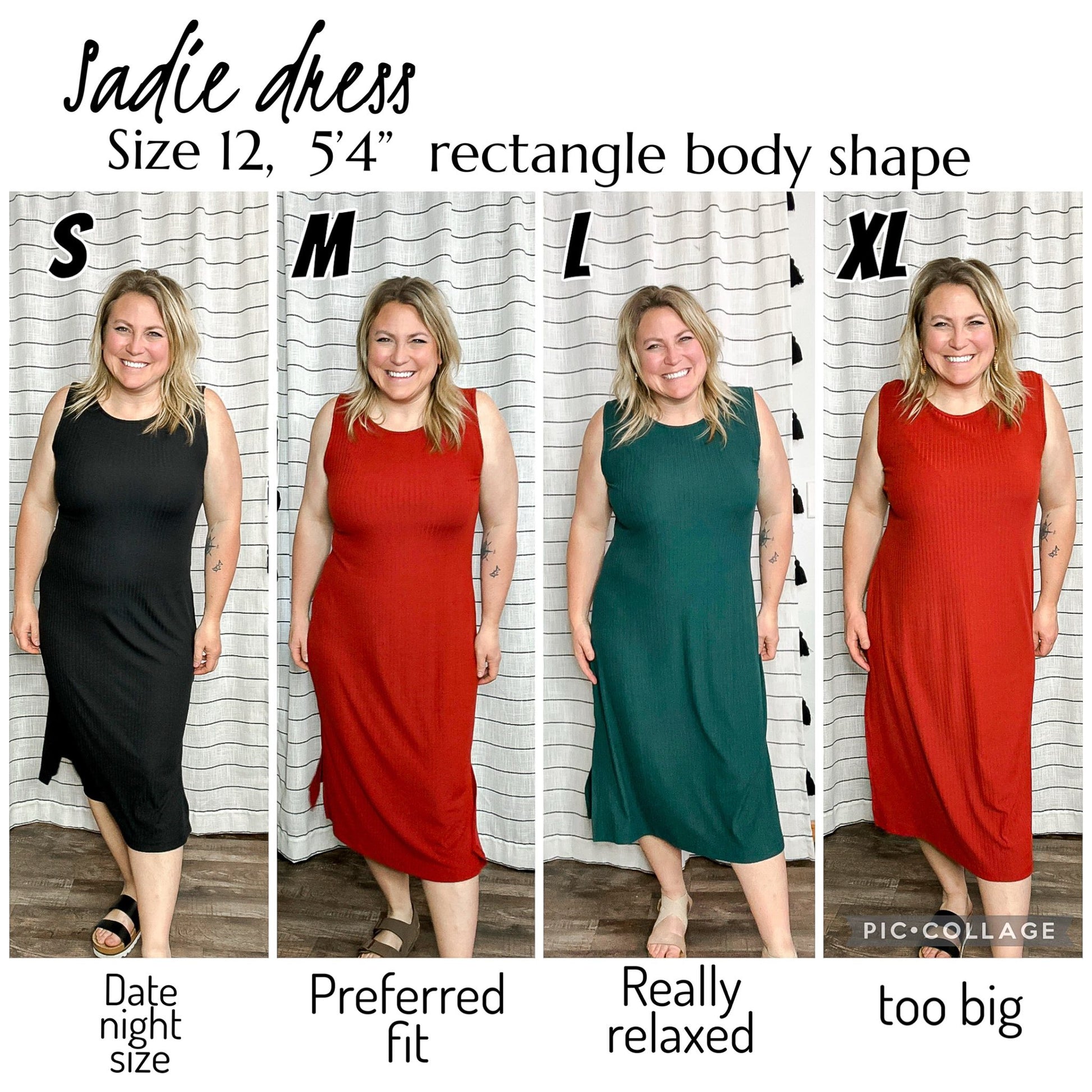 LuLaRoe Sadie - Pink/Red Jumbo Houndstooth