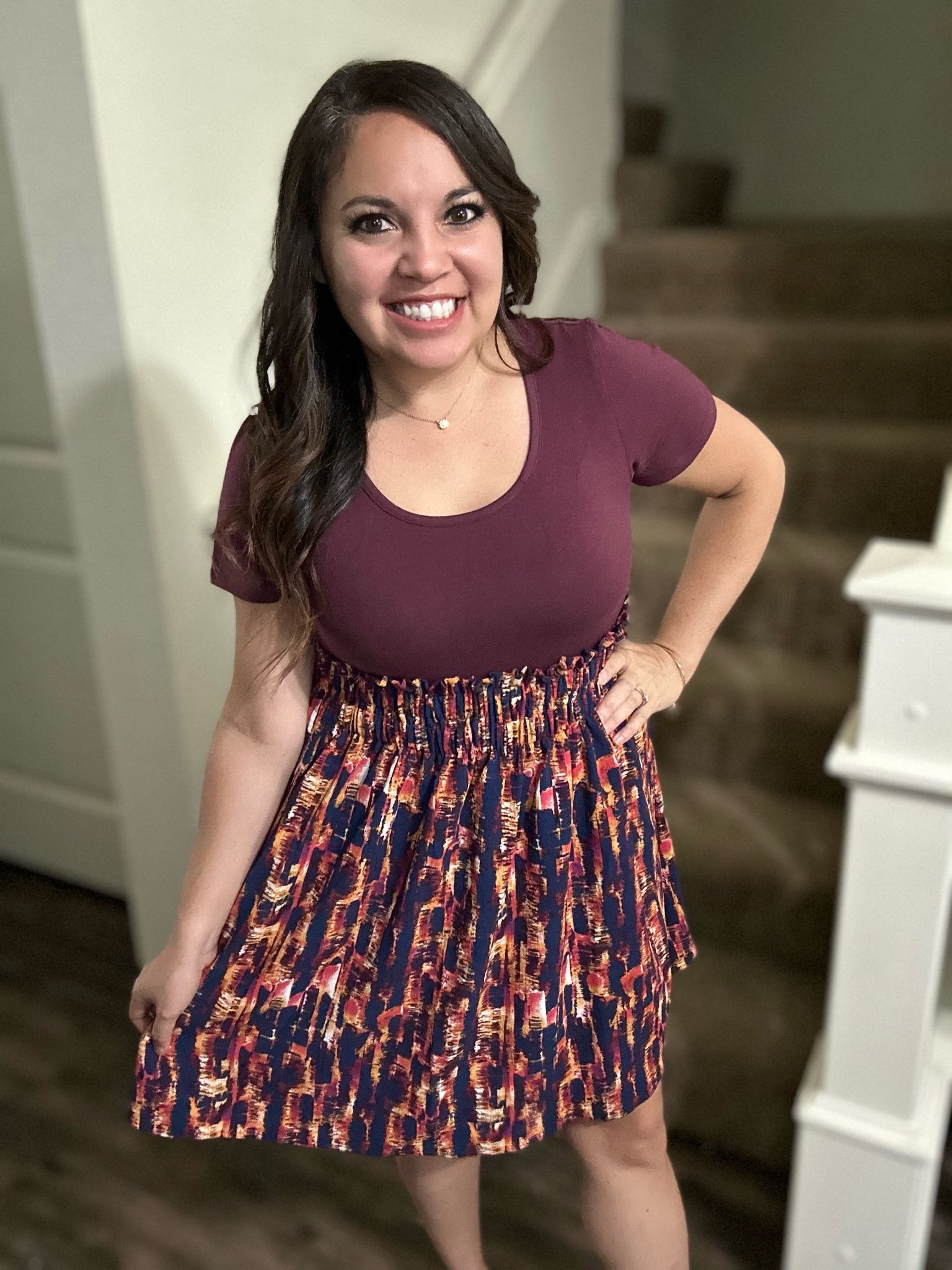 LuLaRoe Faith - Solid Burgundy