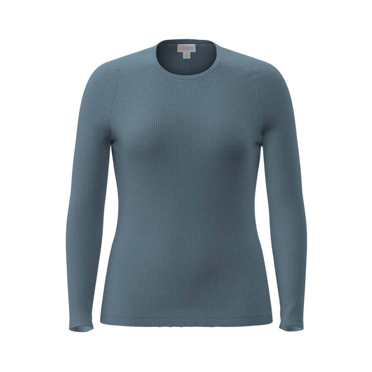 LuLaRoe Essential Long Sleeve Top Solid Dusty Sage - color and pattern reference 286402