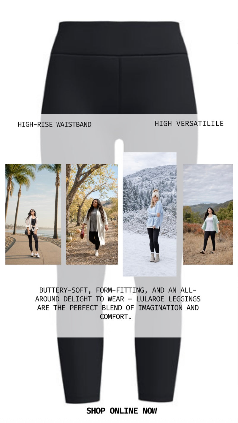 Single Solid Black Leggings - Solid Black Brushed DTY