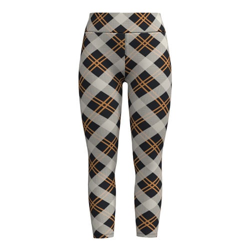 LuLaRoe 2026 Halloween Leggings – Black, Orange & White Mixed Plaid