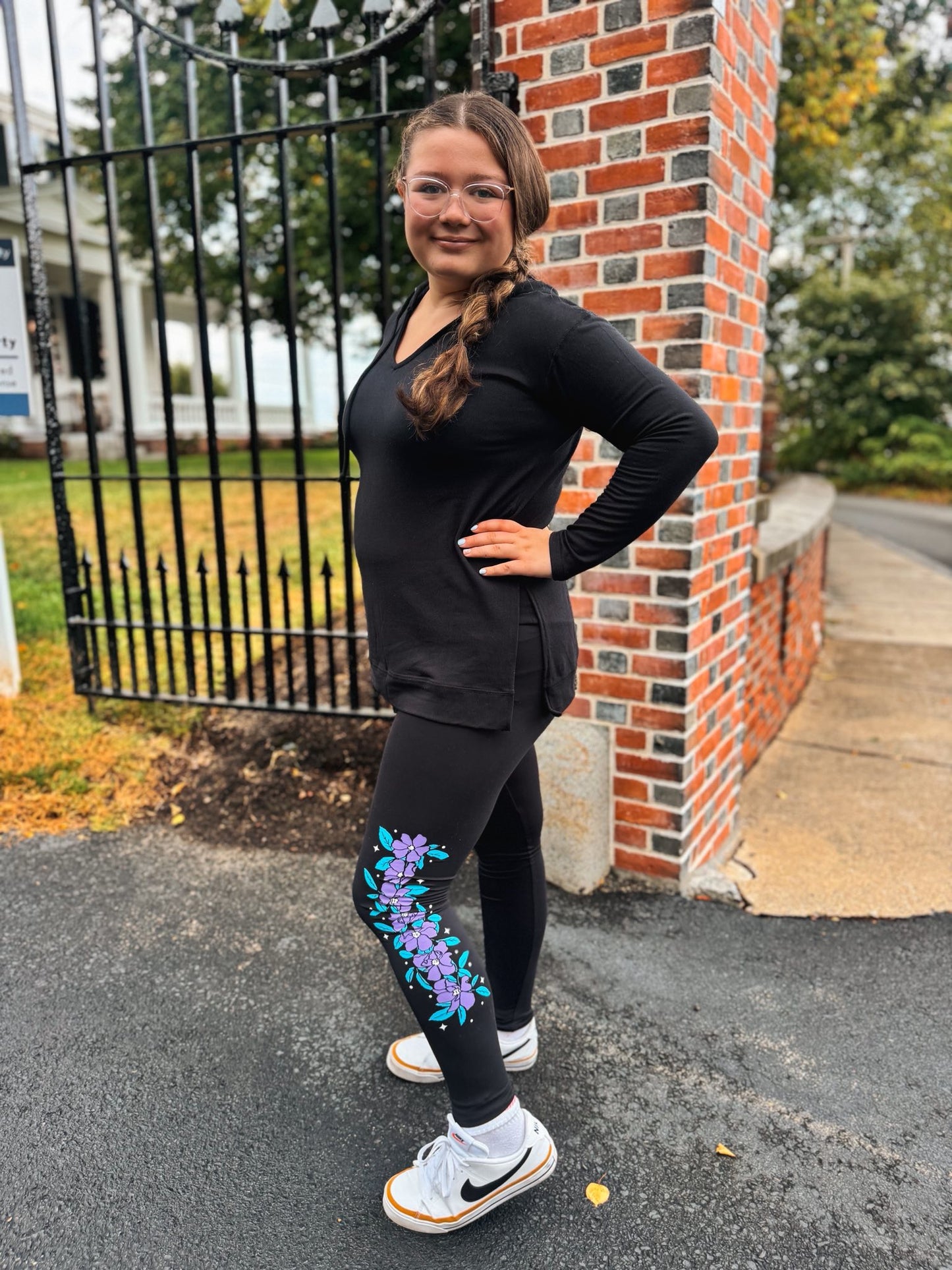 LuLaRoe Halloween 2025 - Leggings - Moonlit Blooms Floral