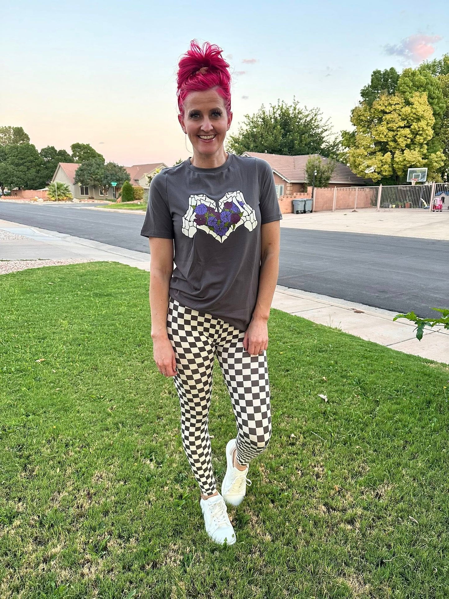 LuLaRoe Halloween 2025 - Leggings - Black and White Check