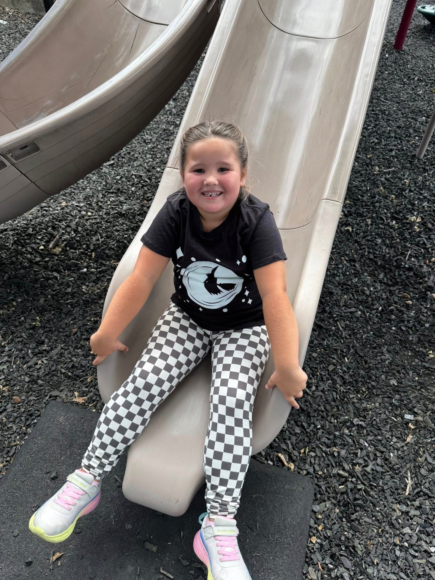 LuLaRoe Halloween 2025 - Leggings - Black and White Check