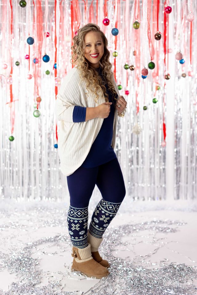 LuLaRoe Holiday Leggings - Nordic Nightfall