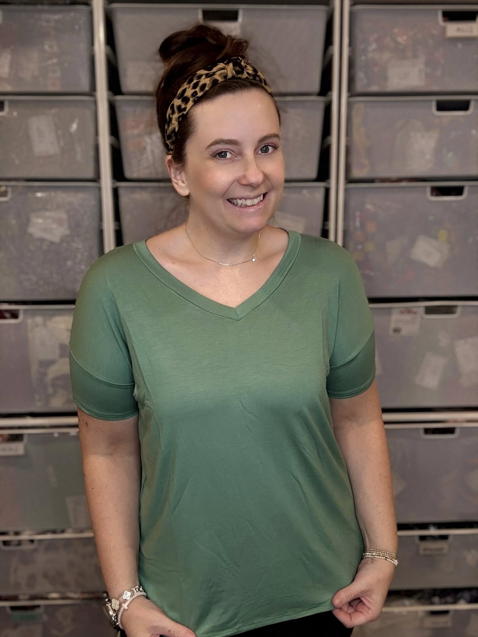 LuLaRoe Lisa - Solid Dusty Green