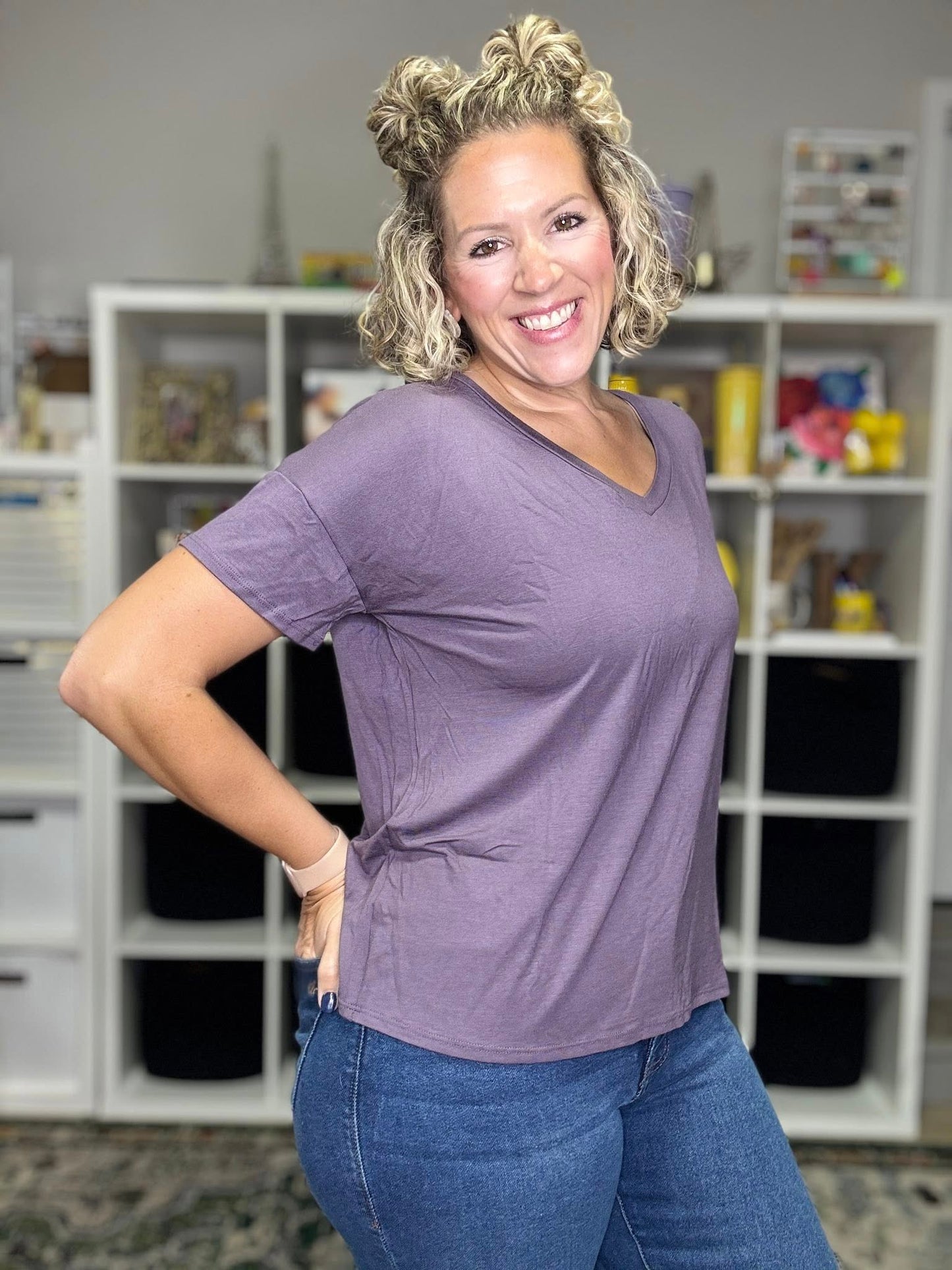 LuLaRoe Lisa - Solid Lilac Dusty